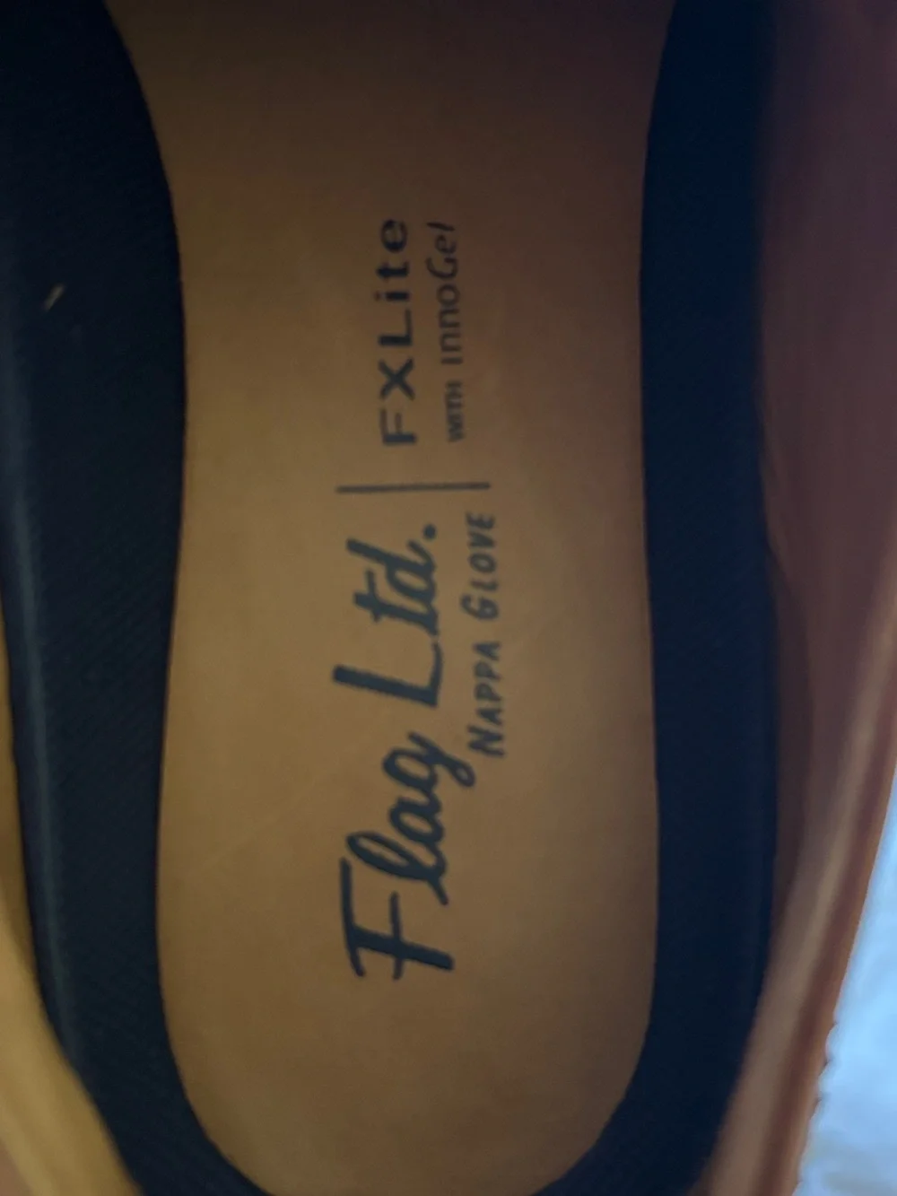 Flag Ltd F-XLite InnoGel Men’s 8M Brown Leather Wingtip Oxford Dress Shoes